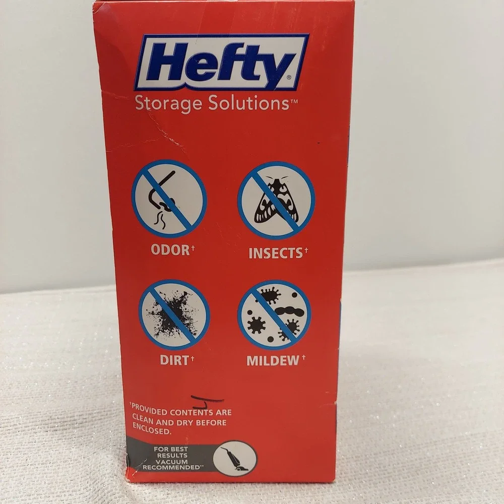Hefty Shrink-Pak Jumbo Vacuum Storage Bags 4 Count 48x35 H-7041-250HFT-A-463